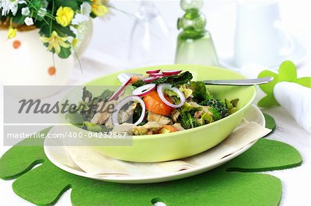 Savoy cabbage stew with carrot