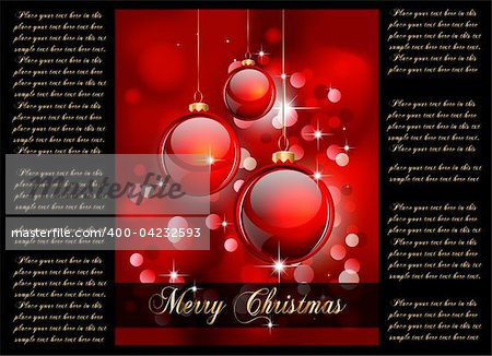 Elegant Christmas Background with Golden details