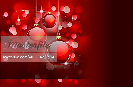 Elegant Christmas Background with Golden details