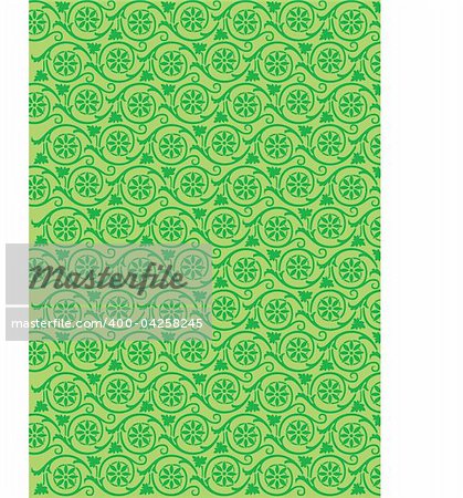 Vector floral geometric arabesque background color