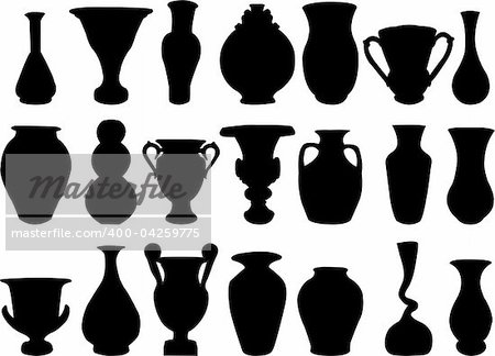 collection of vase 2 - vector