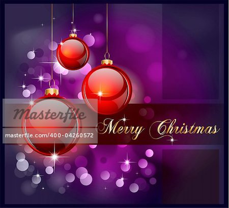 Merry Christmas Elegant Suggestive Background for Greetings Card