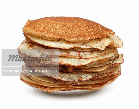 stack of pancakes - russian traditional food