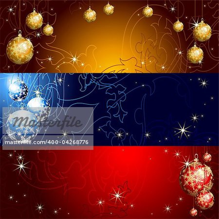 christmas banner, this illustration may be useful as designer work