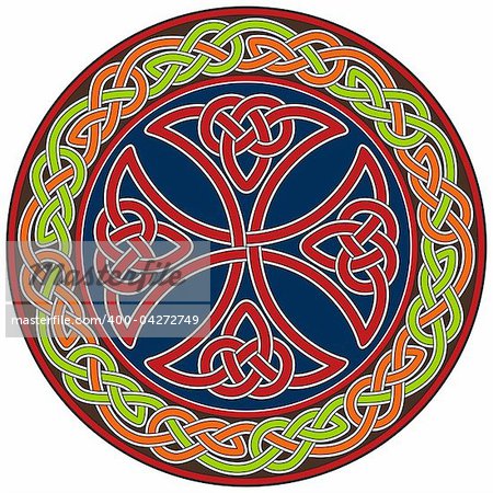 Celtic cross design element