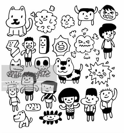 hand draw cute cartoon