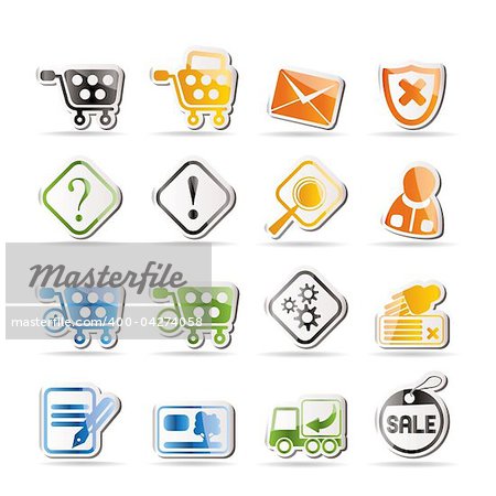 Online Shop Icons - Vector Icon Set