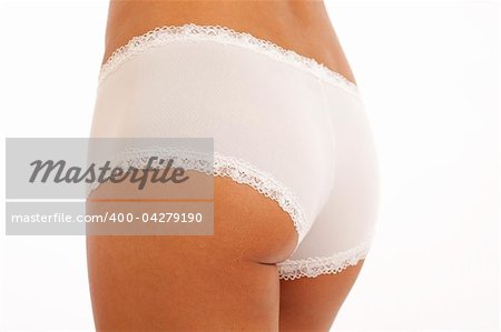 Young slim woman wearing underwear