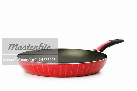Frying pan isolated on the white background