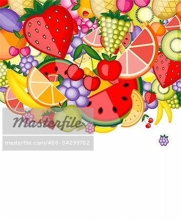 Energy fruit background for your design