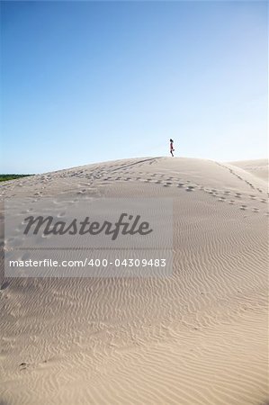 great sand dune at Cadiz Andalusia in Spain