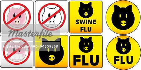 Swine Flu Traffic and dangerous Sign