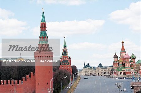 red square in Moscow