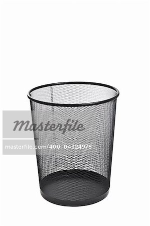 Trash can isolated on white background isolated