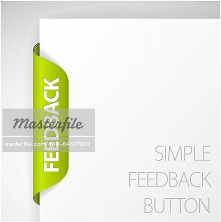 Feedback Label / Sticker on the edge of the (web) page
