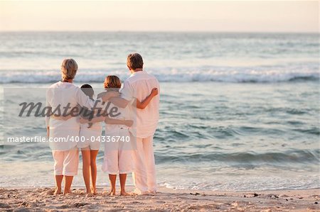 Portrait of an adorable family