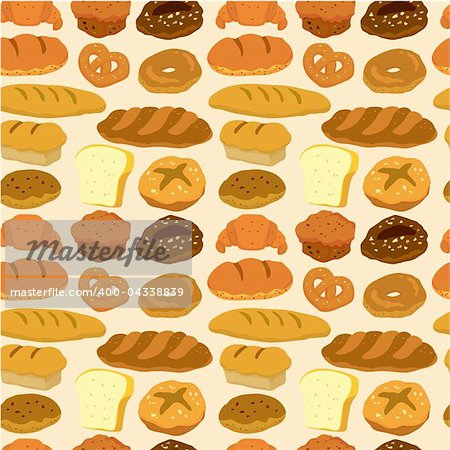 seamless bread pattern