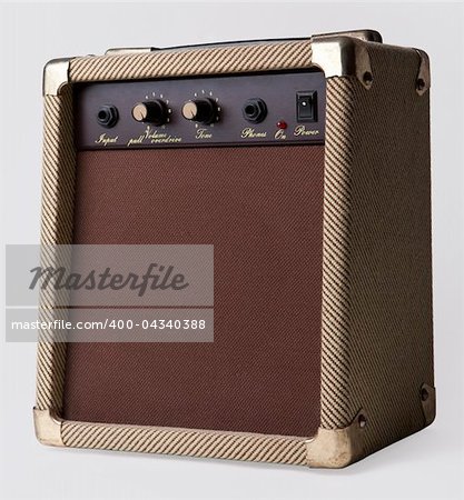 Guitar Amplifier isolated on a white background
