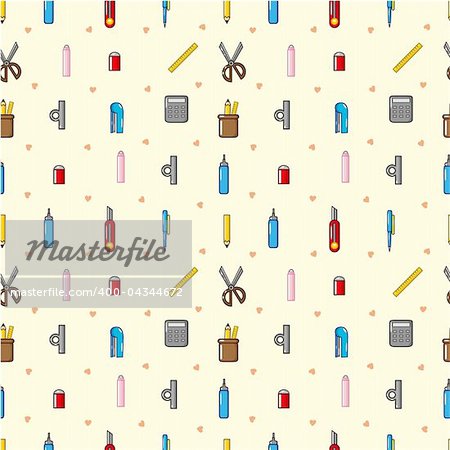 seamless stationery pattern