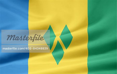 High resolution flag of Saint Vincent and the Grenadines