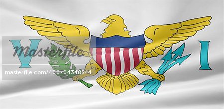 High resolution flag of the United States Virgin Islands