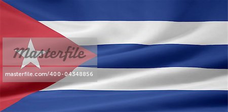 High resolution flag of Cuba