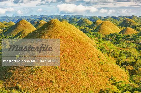 View of The Chocolate Hills. Bohol, Philippines