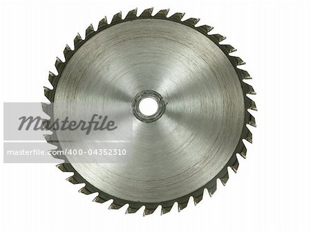Circular saw isolated over a white background