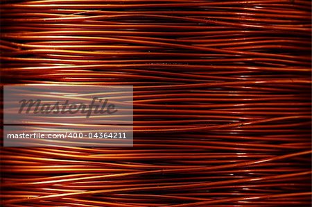 A roll of copper wire