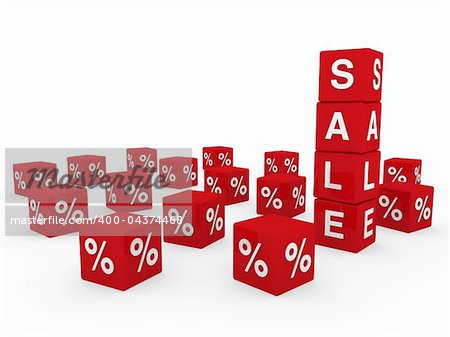3d sale cube red discount percentage sell buy