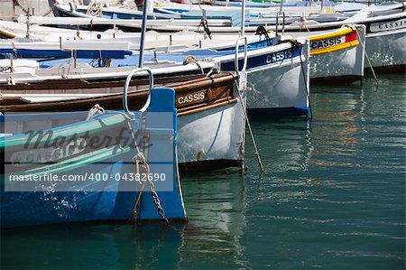 Harbor with boats in Cassis, France