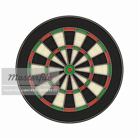 An image of a dartboard without numbers