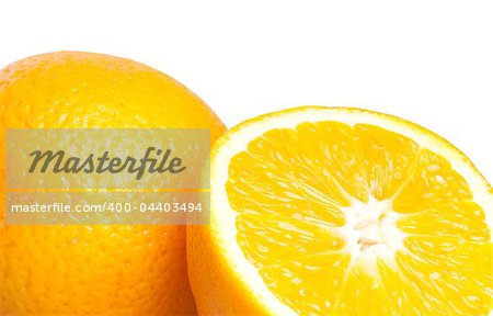 fresh orange isolated on white