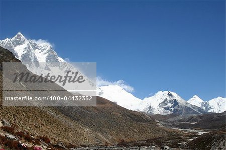 This picture was taken above Dingboche towards Island Peak.