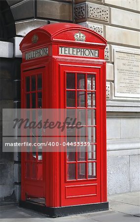 A Red Telephone box in London.