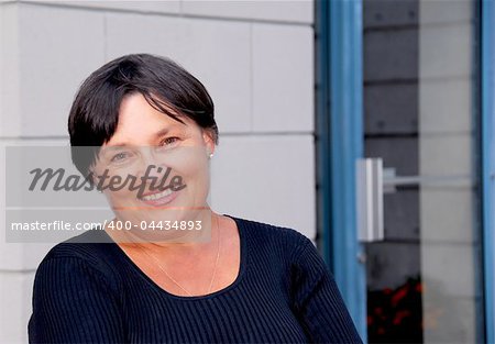 Portrait of a mature business woman outside of office