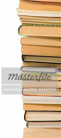 books isolated on white