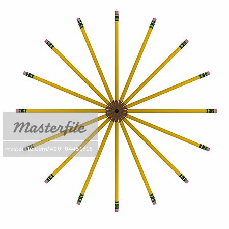 pencils arranged in an abstract pattern great background