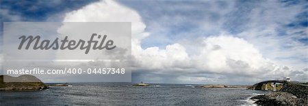 panoramic view at Atlantic Road (Norway)