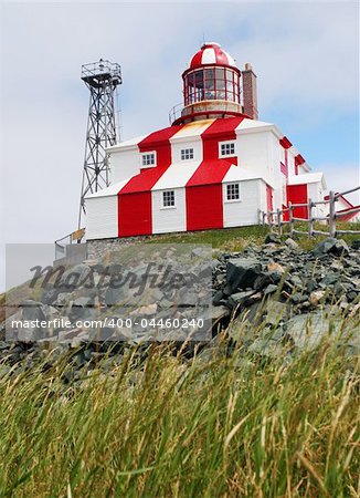 Building at the Cape Bonavista Lighthouse in Newfoundland, Canada - travel and tourism.