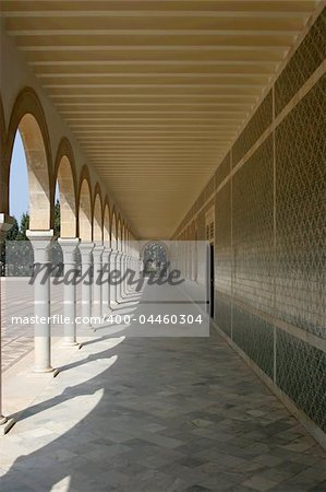 Mausoleum of Habib Bourgiba, the first President of the Republic of Tunisia. Monastir