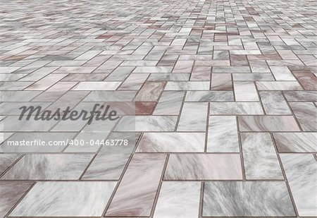 paved stone or marble tiles on the floor