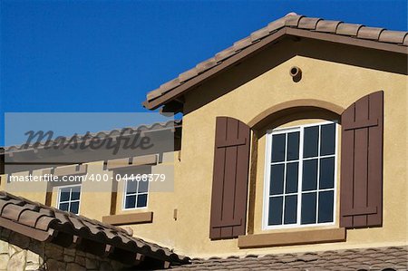 Abstract of New Stucco Wall Construction & Windows