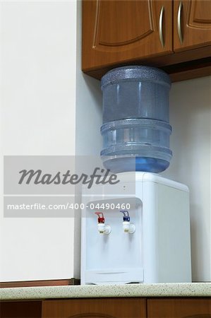 cooler with potable water at modern office