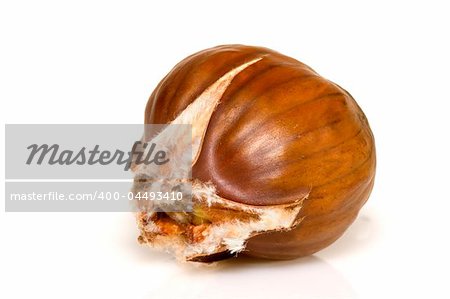 Close-up of roasted chestnut