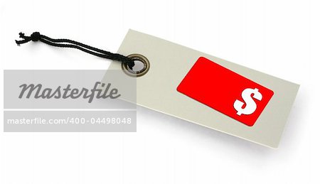 Sale tag with copy space for price and $ symbol, no copyright infringement