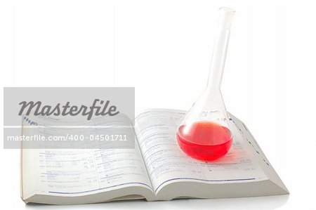 Education chemistry isolated on white background