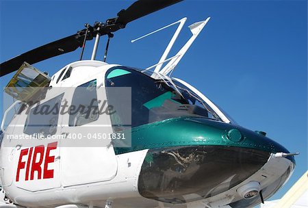 Emergency services helicopter