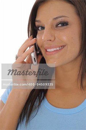 latino woman talking on the phone