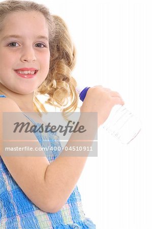 little girl vertical water